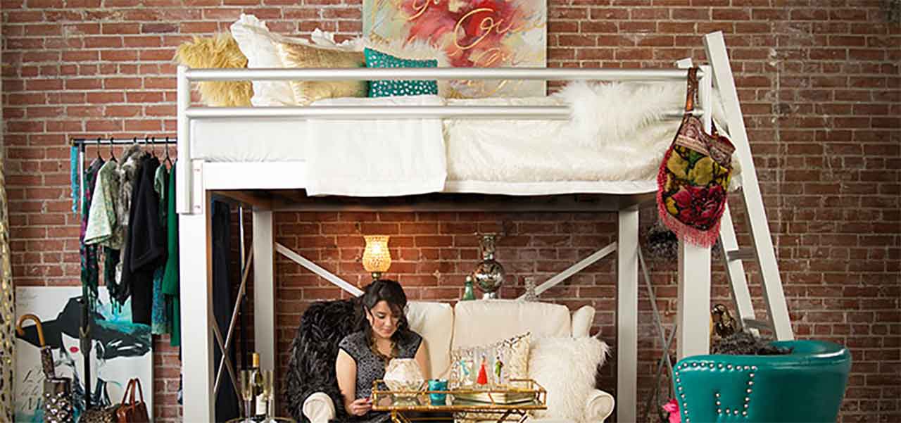 queen loft bed