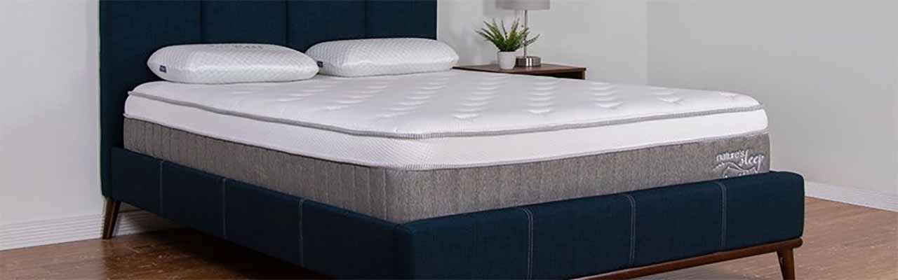 Nature's Sleep Cool IQ 2.5" Thick 3.5 Pound Density Memory Foam Topper 