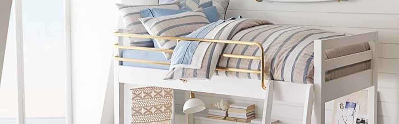 white bunk beds pottery barn