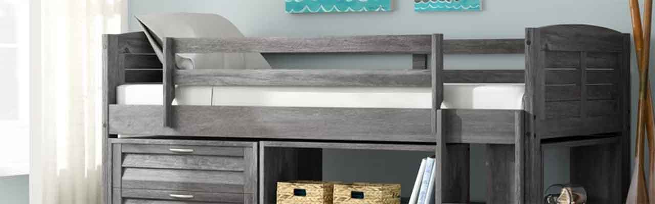 wayfair white loft bed