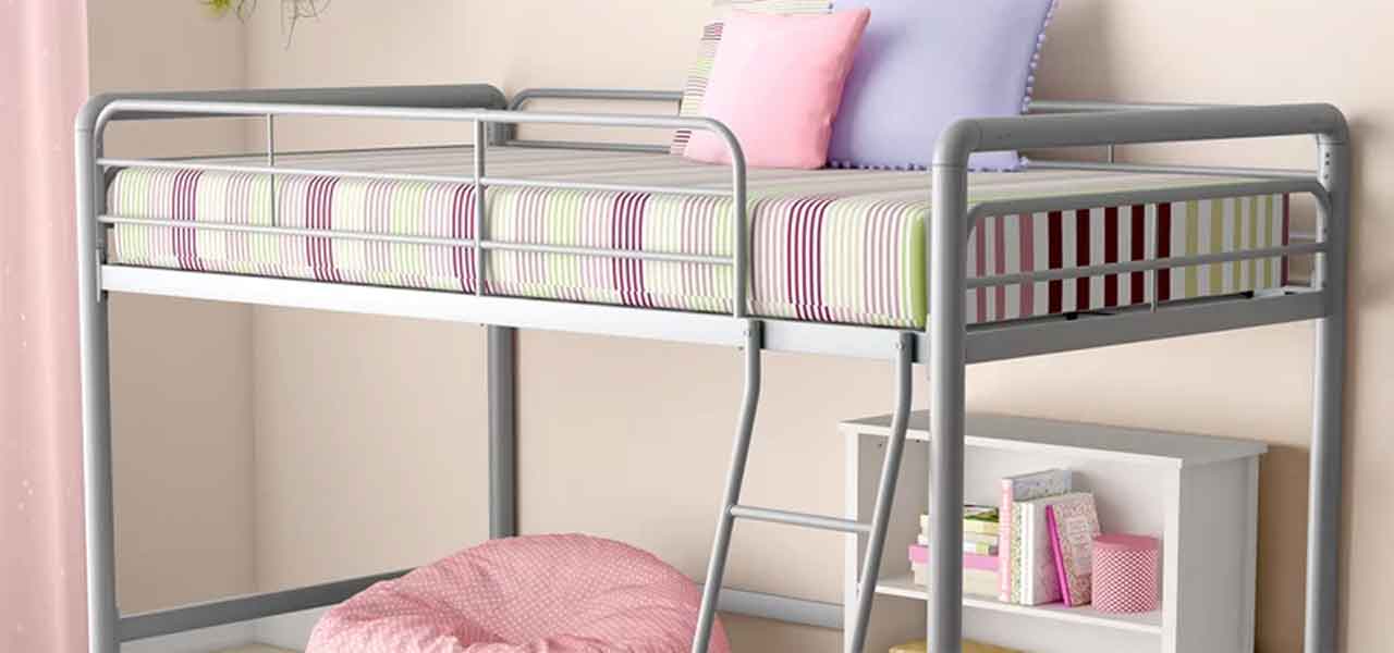 wayfair white loft bed